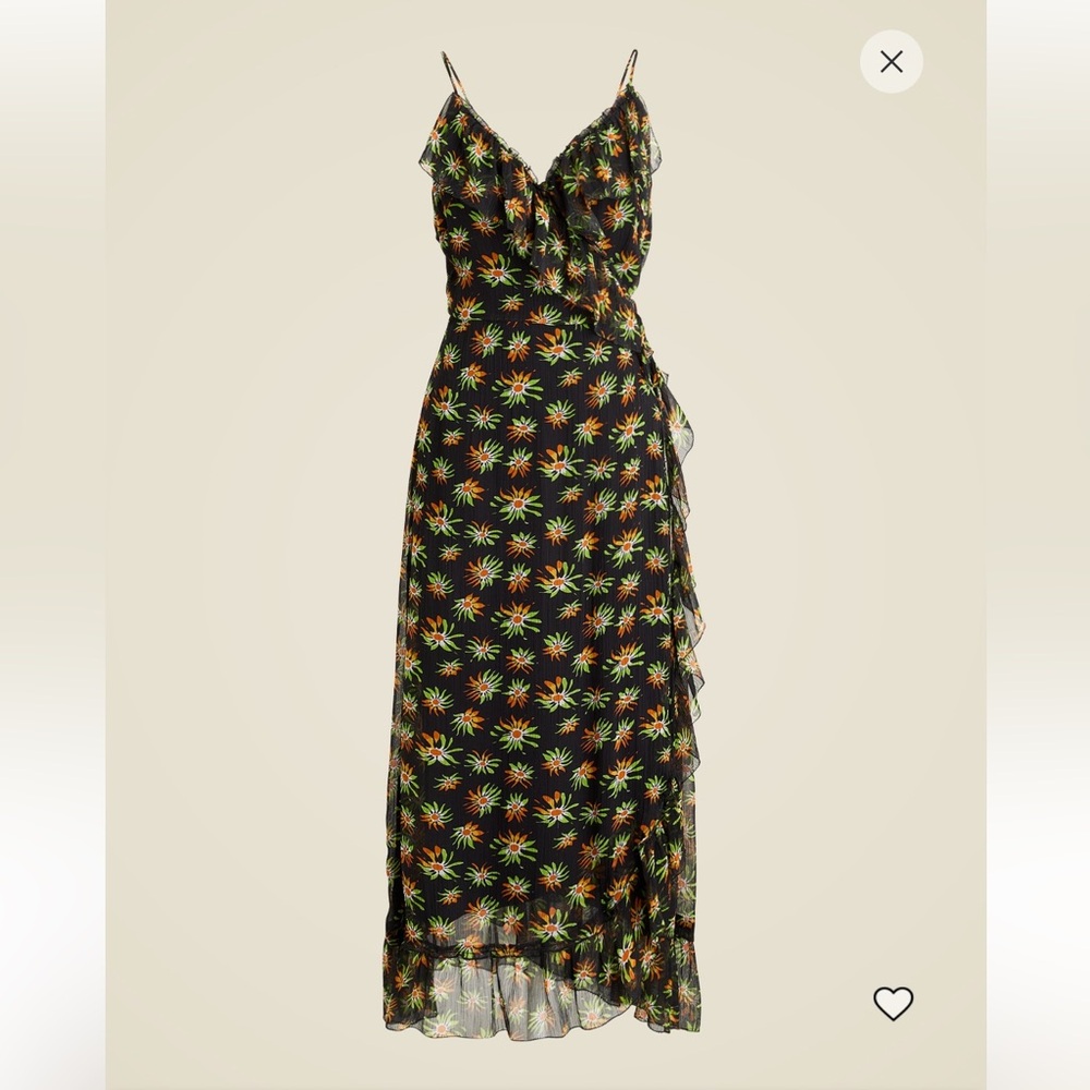 J. Crew Black Floral Maxi Dress New with Tags
